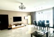 Panorama luxury apartment for rent in Phu My Hung, District 7 has 3 bedrooms on the 17th floor with a fully furnished river view