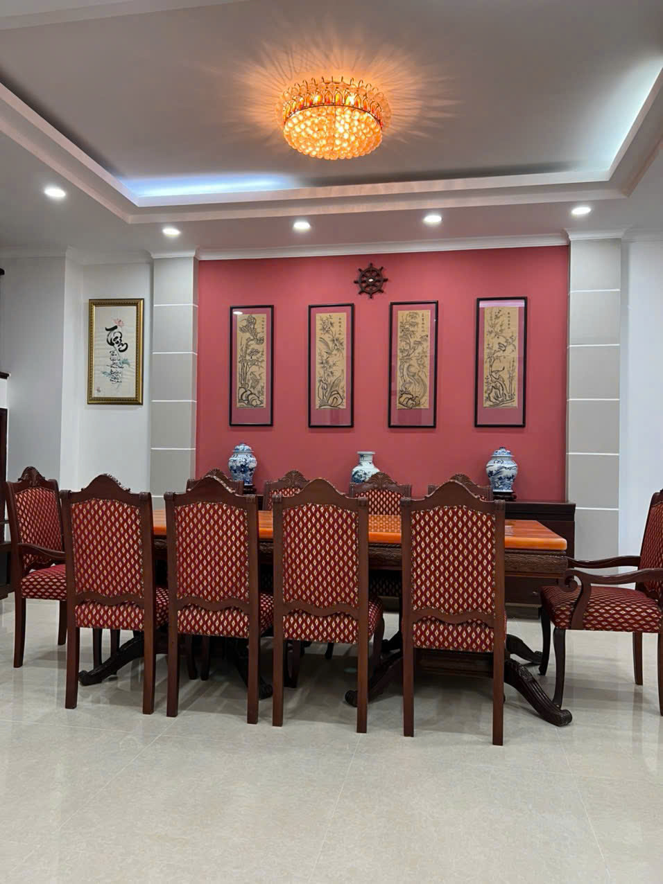 My Phu quadruple villa for rent 1B Phu My Hung, District 7 built 3 floors with 5 bedrooms – 256m2 3