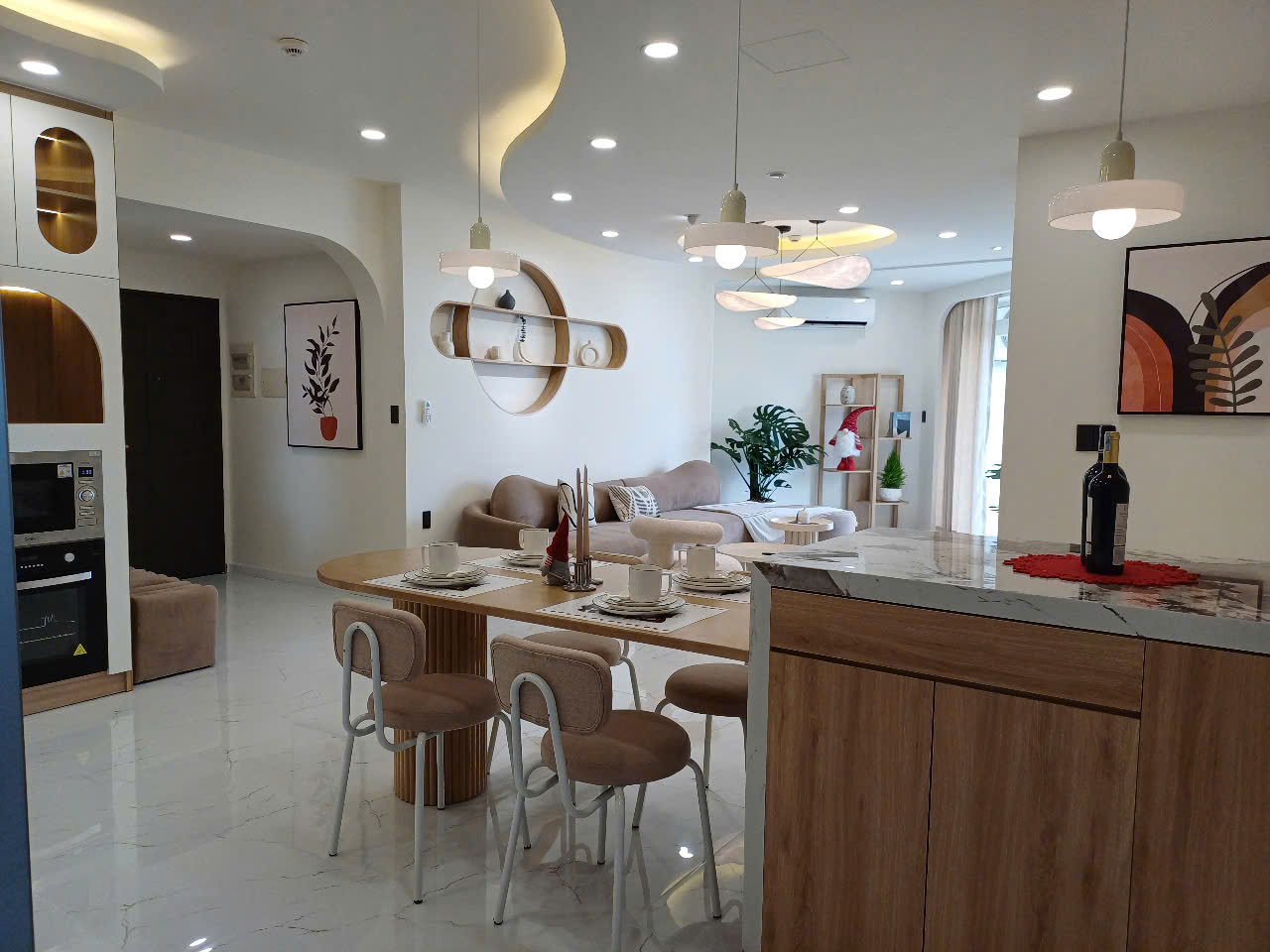 Green View apartment for rent in Phu My Hung, District 7, beautiful house with 3 bedrooms villa view, 9th floor 2