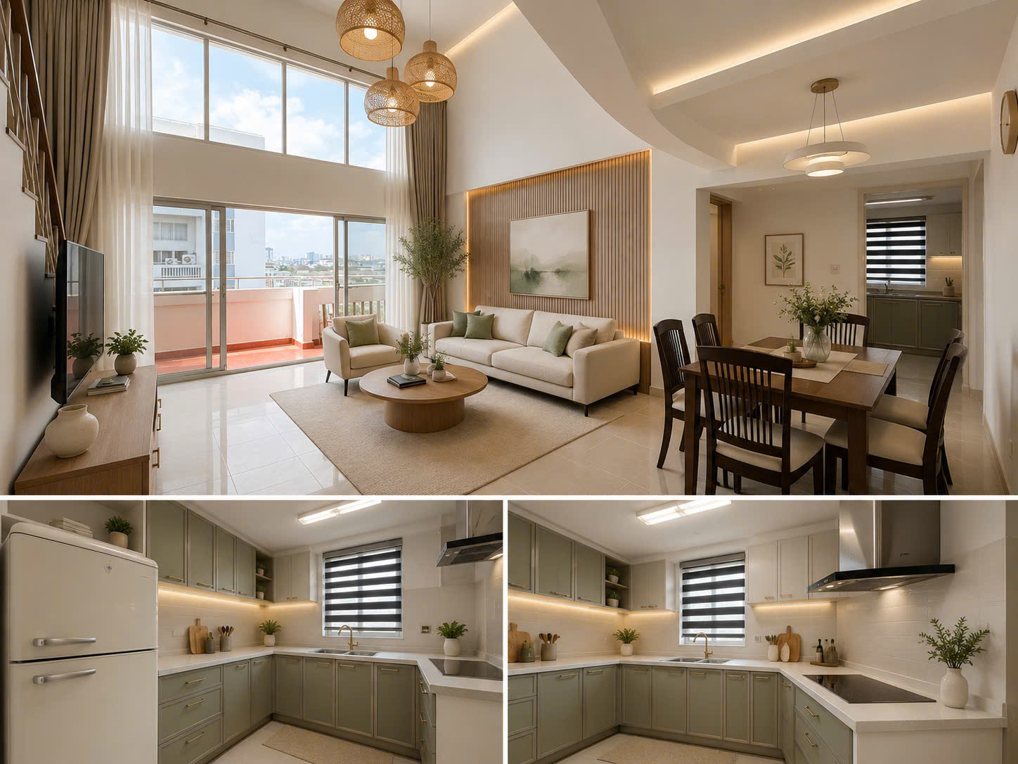 Selling or renting My Khanh Phu My Hung duplex apartment, new house with 4 bedrooms, 9th floor – 198m2