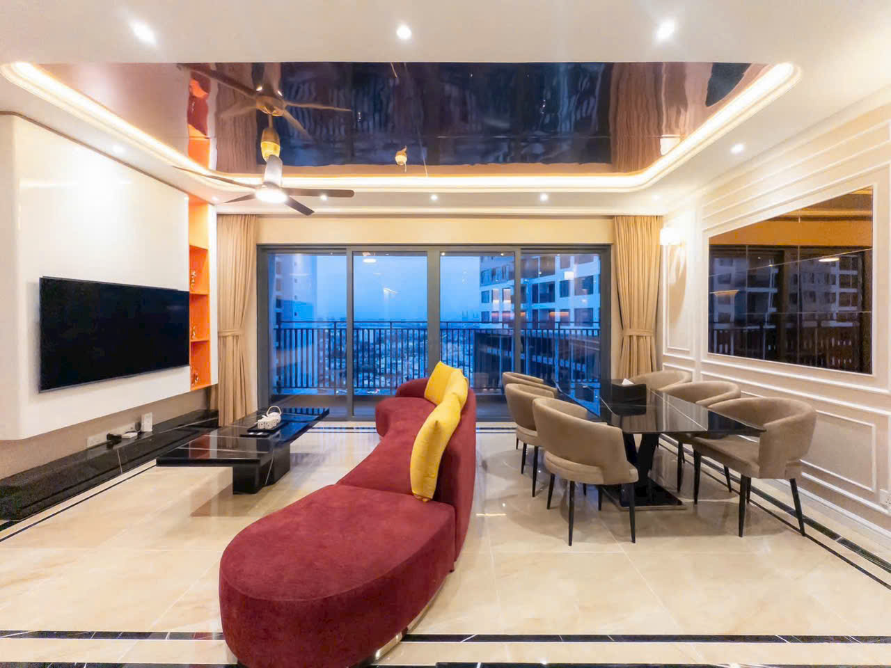 Cho thuê căn hộ The Infiniti Riviera Point Quận 7 thiết kế 3 phòng ngủ – 135m2