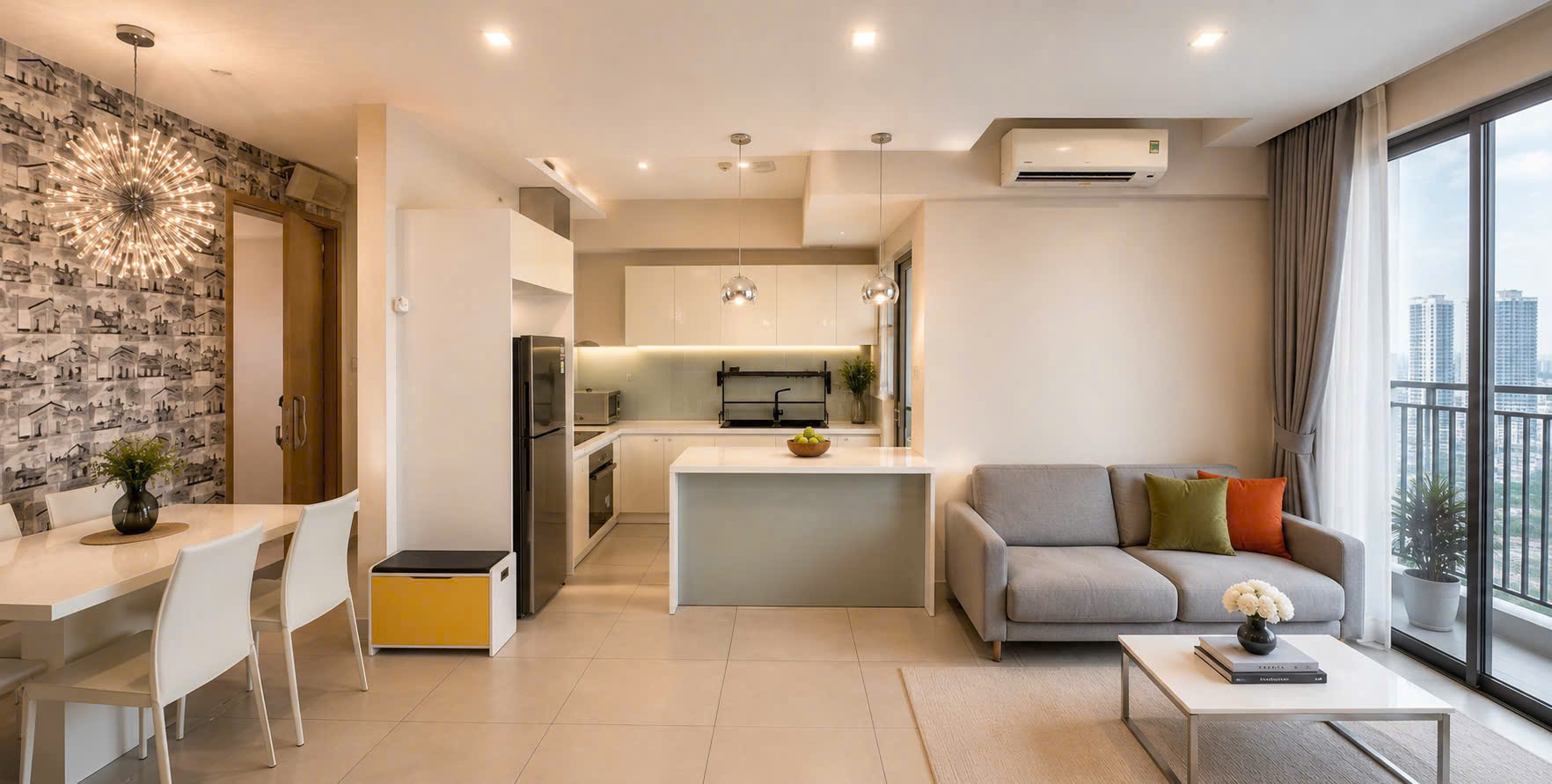 Bán căn hộ The View Riviera Point Phường Tân Mỹ thiết kế 2 phòng ngủ + 1 phòng làm việc – 92m2 1