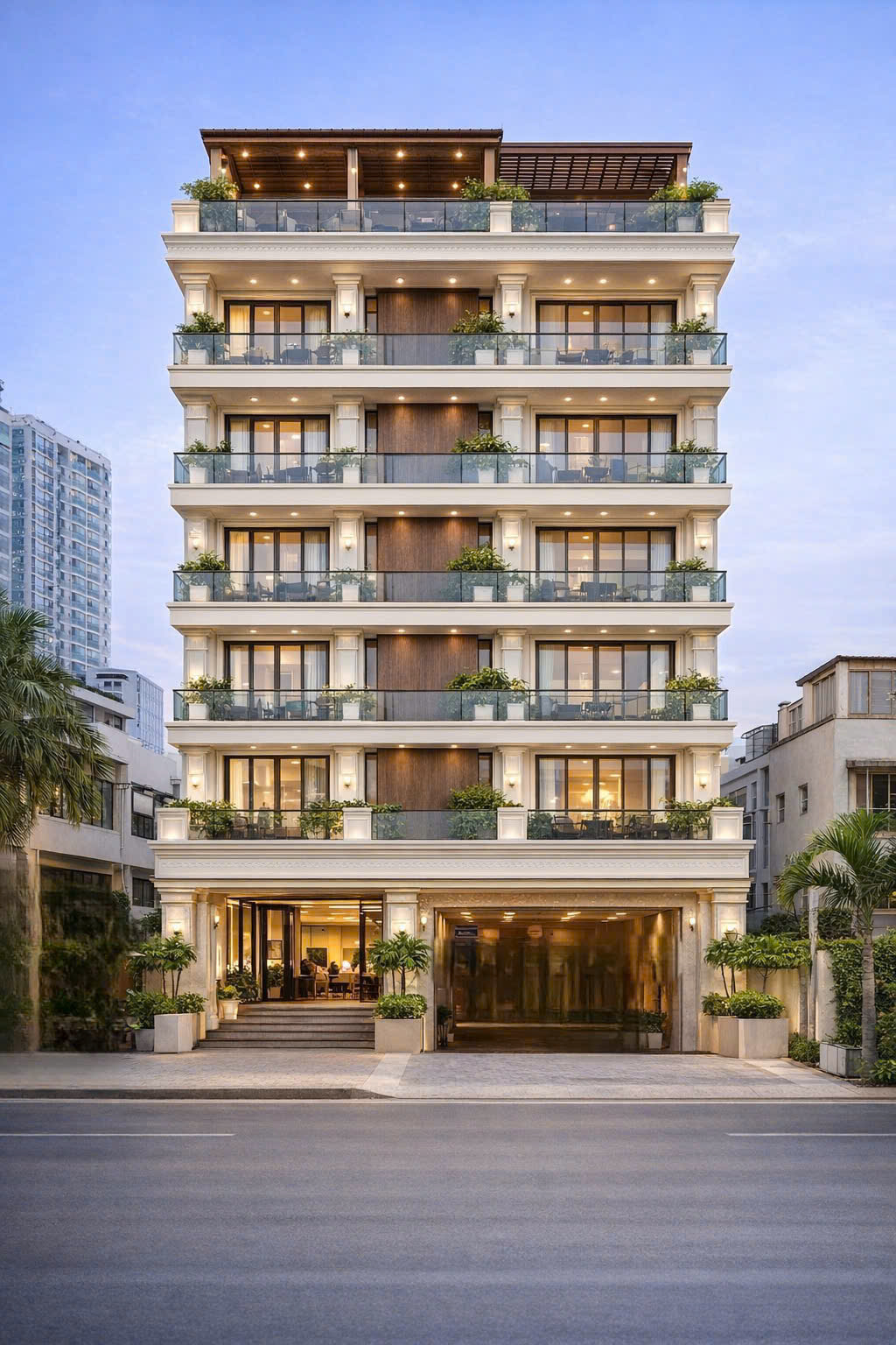 Bán đất biệt thự mặt tiền đường Tân Thuận Tây, Quận 7 được xây hầm + 10 tầng vị trí vàng – 496m2