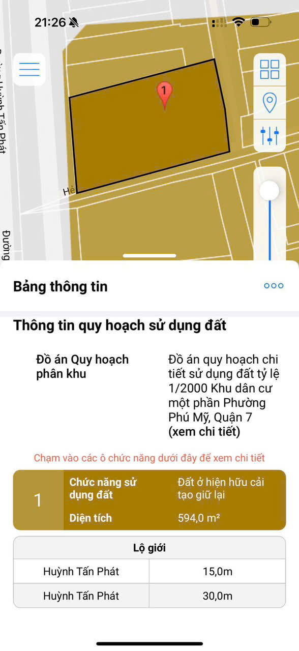 Bán đất mặt tiền 1627 Huỳnh Tấn Phát, Phường Phú Mỹ, Quận 7 ngang siêu hiếm 17m, hướng Tây – 524m2 8