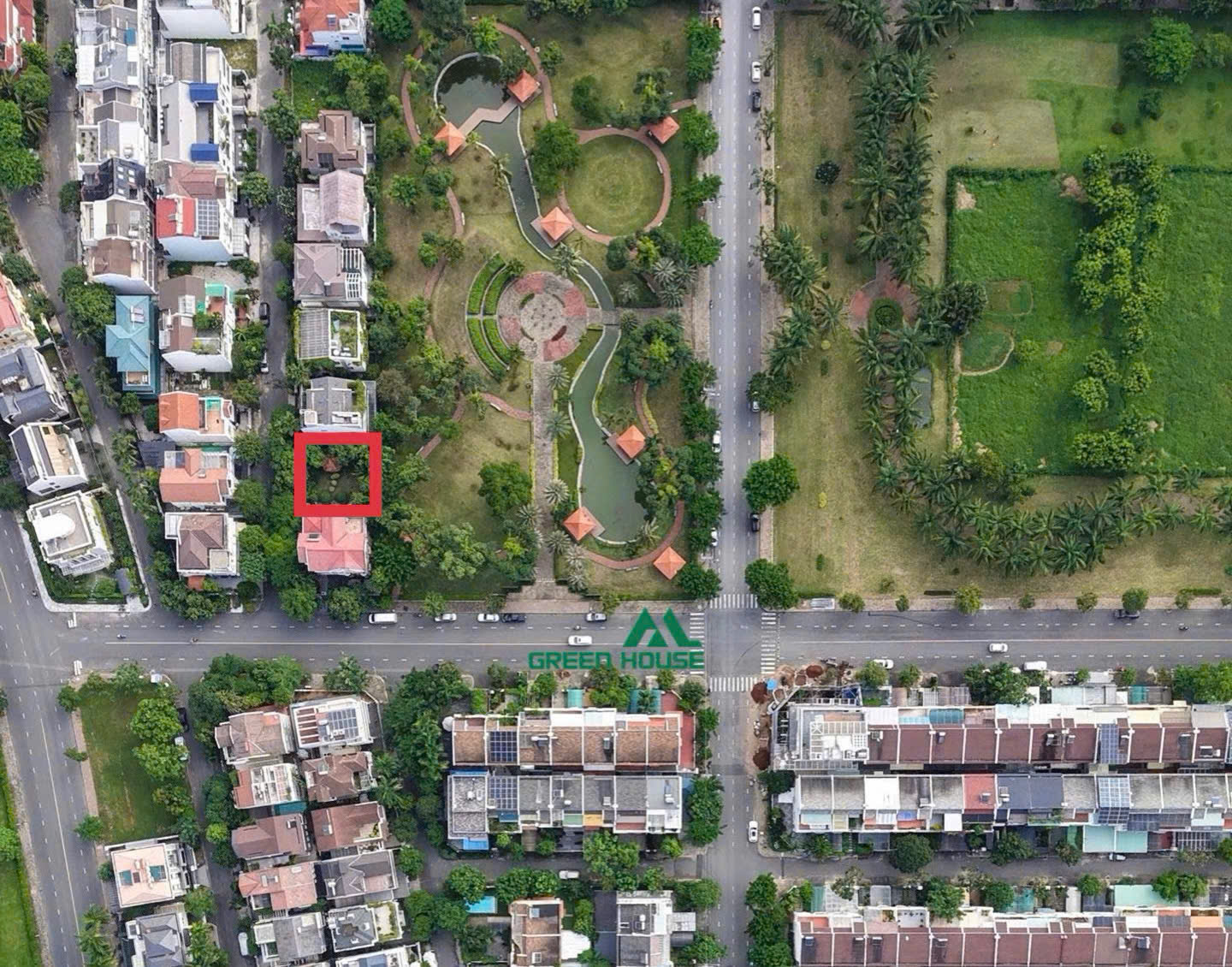 Bán đất nền biệt thự đơn lập A33 Nam Thông 2 Phú Mỹ Hưng lô kế góc view công viên – 252m2 2