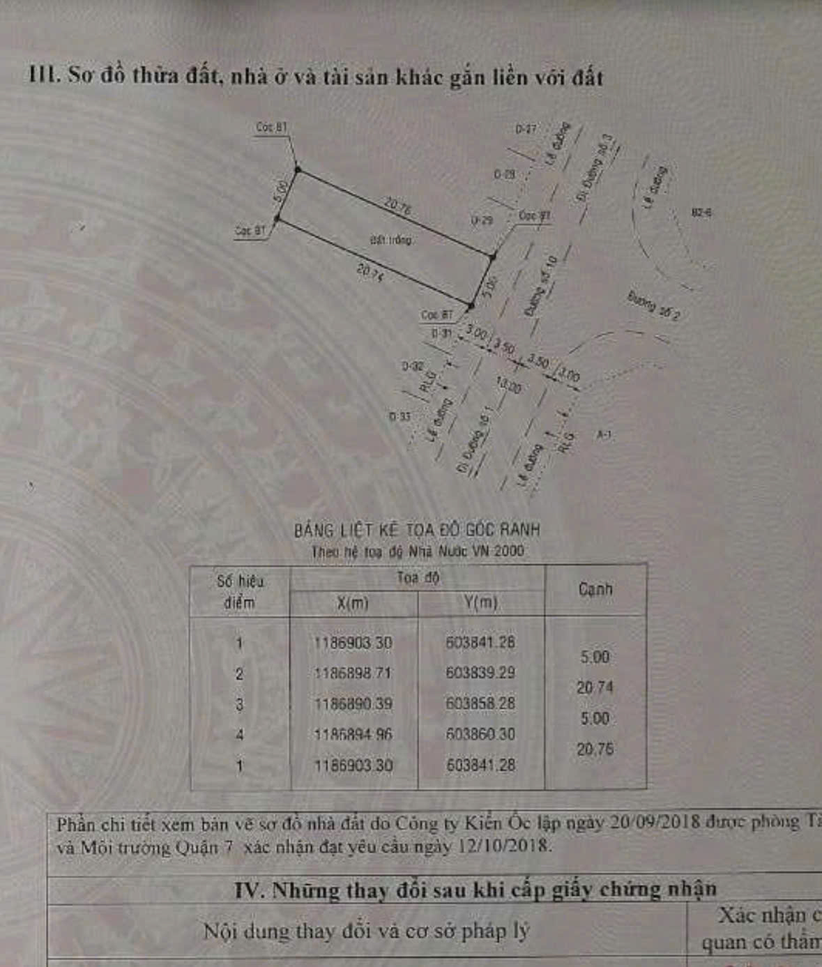 Land for sale in Sadeco residential area in District 7 built 3 floors + attic behind Vivo City Shopping Center – 104m2 2