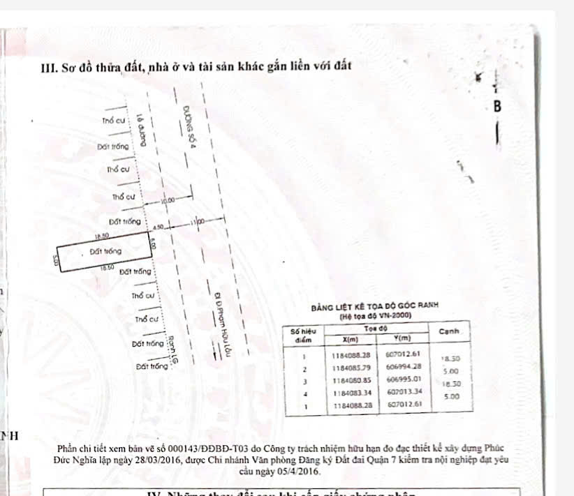 Townhouse land for sale on street 20, Cho Lon residential area, District 7 is built on the ground floor + 2 floors + terrace – 185m2 5