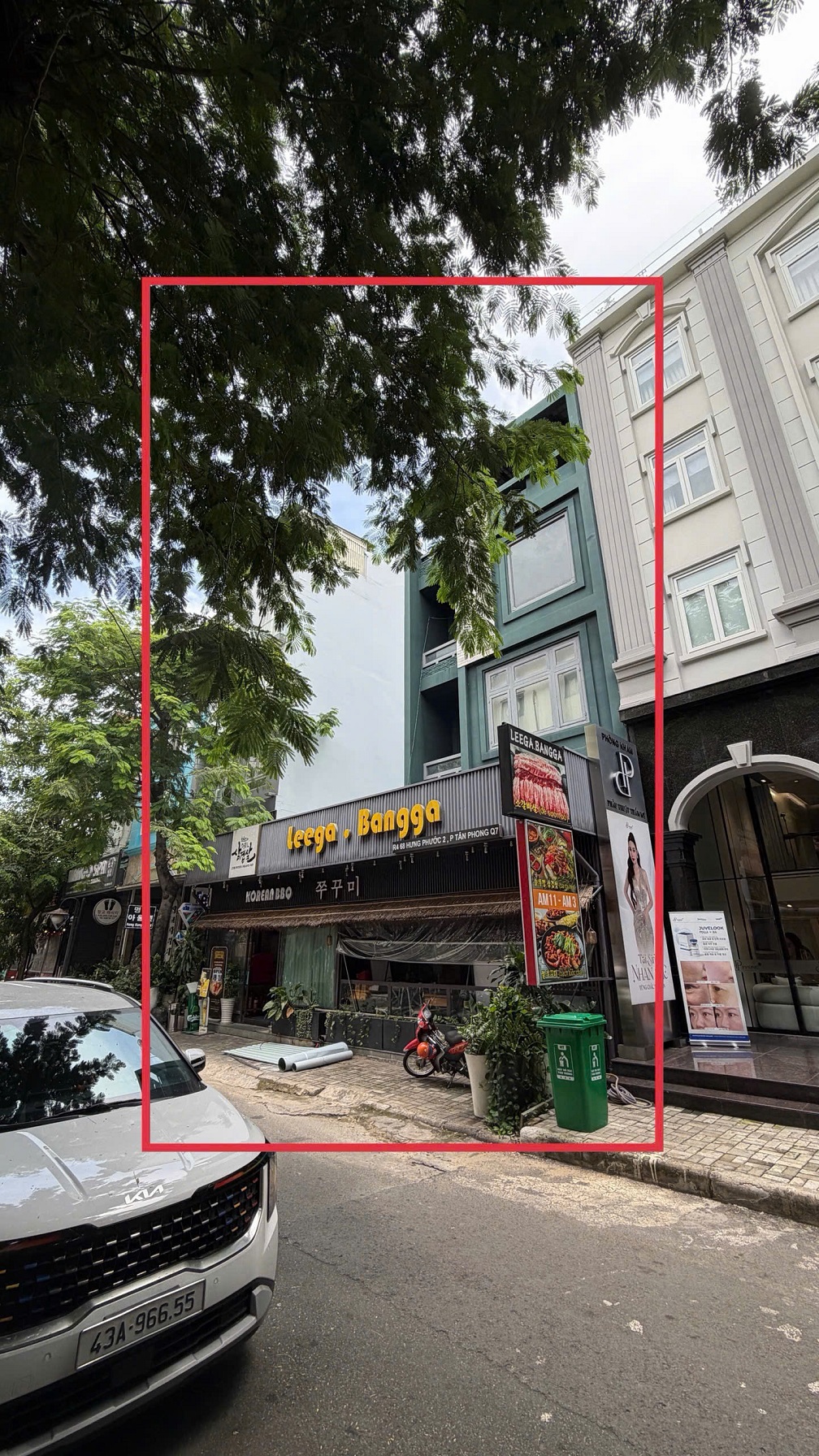 Premises for rent in Hung Phuoc 2 Phu My Hung include a 5-storey house + 1 plot of land, near the corner apartment, 12m wide