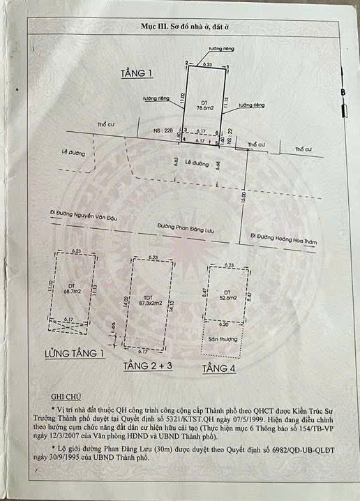 Townhouse for rent at 22A Phan Dang Luu, Ward 07, Binh Thanh District with 5 floors with a beautiful square basement – 77.5m2 3