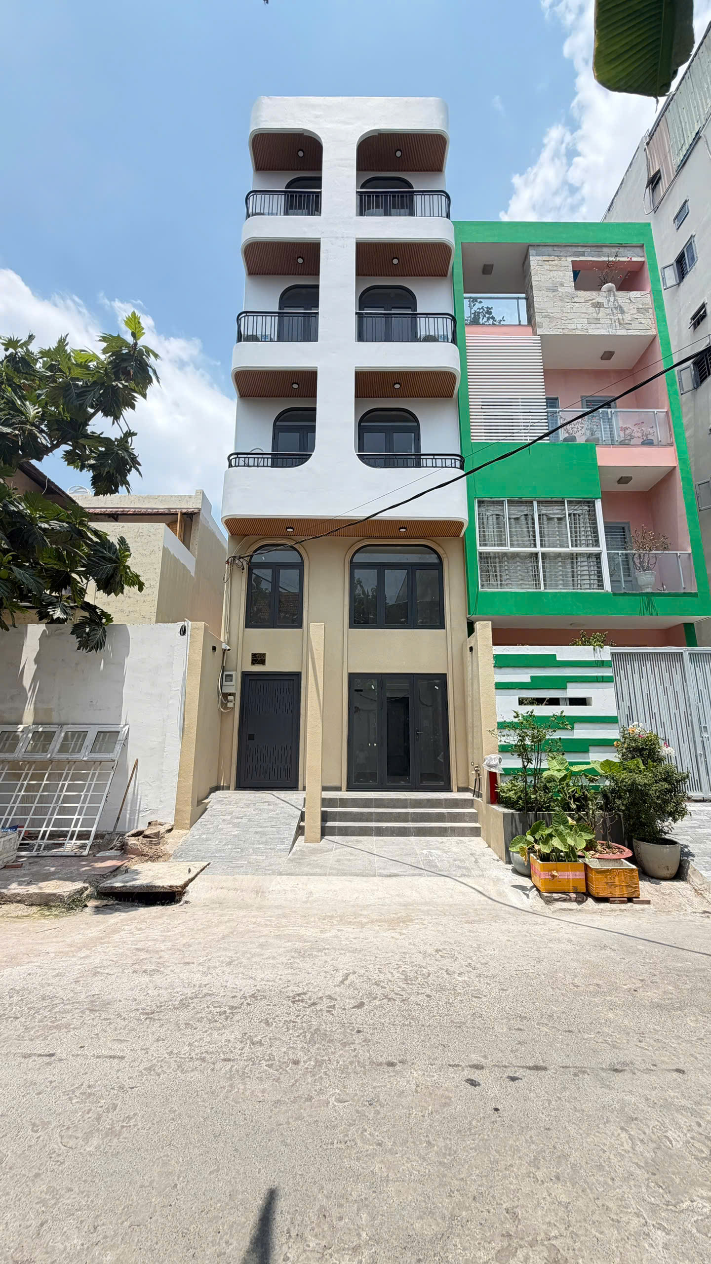 University Village serviced apartment building for sale in Zone B, Phuoc Kien, Nha Be with 17 rooms, elevator, fire protection – 100m2