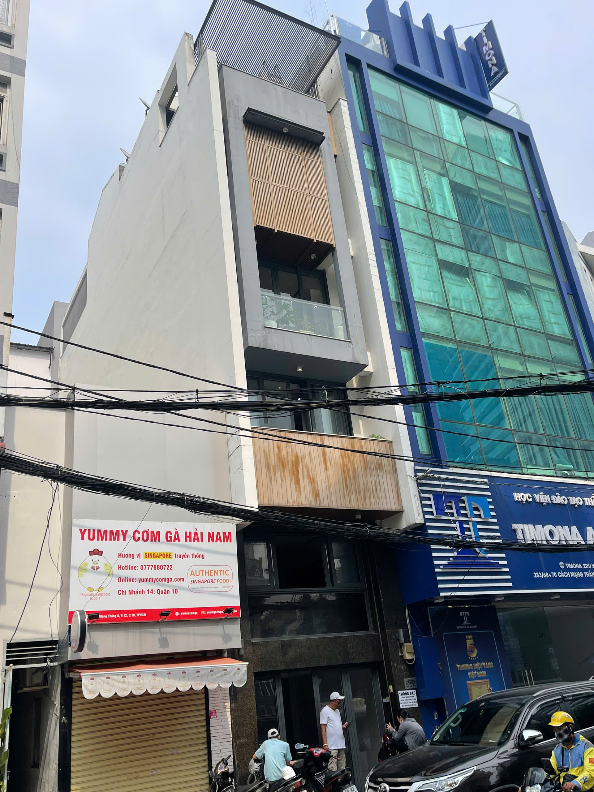 Cach Mang Thang 8 building for rent, Ward 12, District 10 built 6 floors with a 3m back alley 3