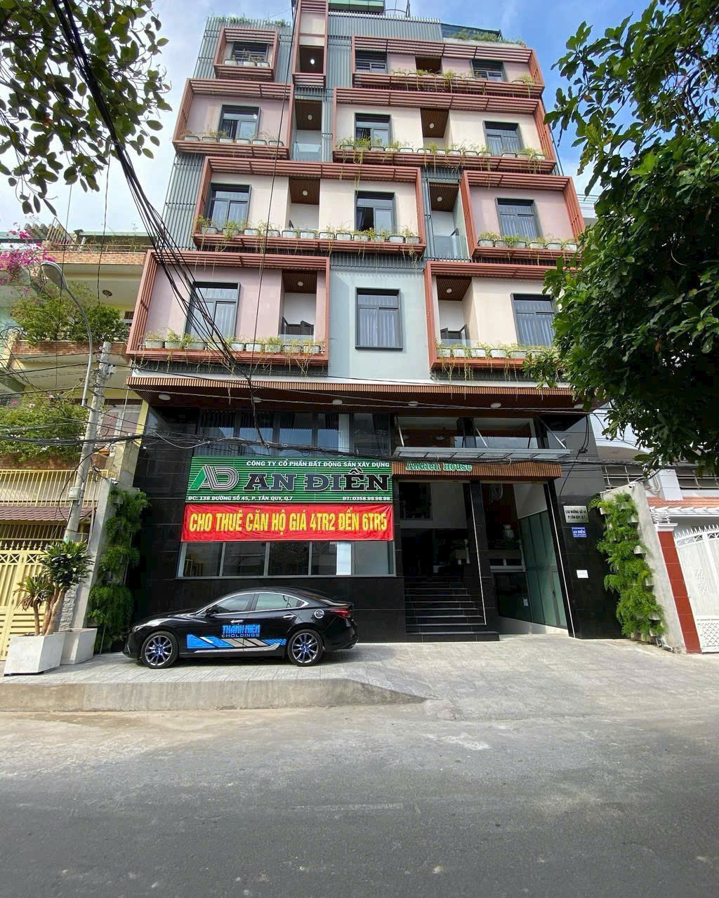 Serviced apartment building for sale on 45 Street, Tan Quy, District 7 built 8 floors with 70 fully furnished rooms – 251.5m2