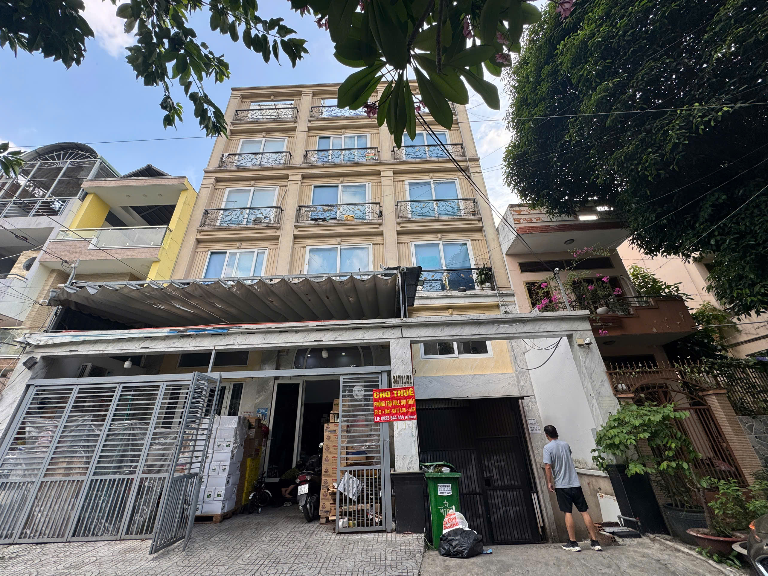 Bán tòa nhà căn hộ dịch vụ Lê Văn Thọ, Gò Vấp xây 7 tầng có hầm thiết kế 42 phòng – 215m2